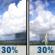 Thursday: A chance of showers before 8am, then a chance of showers and thunderstorms after 2pm. Mostly sunny and hot, with a high near 93. South wind around 6 mph. Chance of precipitation is 30%. New rainfall amounts of less than a tenth of an inch, except higher amounts possible in thunderstorms. Thursday: A chance of showers before 8am, then a chance of showers and thunderstorms after 2pm. Mostly sunny and hot, with a high near 93. South wind around 6 mph. Chance of precipitation is 30%. New rainfall amounts of less than a tenth of an inch, except higher amounts possible in thunderstorms.