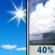 Today: A 40 percent chance of showers and thunderstorms, mainly after 1pm.  Mostly sunny, with a high near 72. Light south wind increasing to 5 to 9 mph in the morning.  New rainfall amounts of less than a tenth of an inch, except higher amounts possible in thunderstorms. 