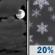Tonight: A 20 percent chance of snow showers after 2am.  Mostly cloudy, with a low around 21. South wind 10 to 14 mph, with gusts as high as 32 mph. 