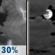 Friday Night: A 30 percent chance of showers and thunderstorms before 8pm.  Mostly cloudy, with a low around 58. Calm wind. 
