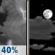 Friday Night: A chance of showers and thunderstorms before 10pm, then a slight chance of showers between 10pm and 11pm.  Mostly cloudy, then gradually becoming mostly clear, with a low around 60. West wind around 6 mph.  Chance of precipitation is 40%. New precipitation amounts between a tenth and quarter of an inch, except higher amounts possible in thunderstorms. 