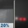 Tonight: A 20 percent chance of showers before 9pm.  Patchy dense fog after 2am.  Otherwise, mostly cloudy, then gradually becoming mostly clear, with a low around 53. Calm wind. 