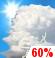 Today: Showers and thunderstorms likely, mainly between 4pm and 5pm.  Partly sunny, with a high near 85. West wind 3 to 5 mph.  Chance of precipitation is 60%. New rainfall amounts of less than a tenth of an inch, except higher amounts possible in thunderstorms. 